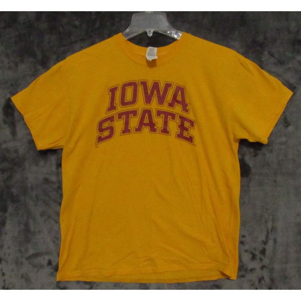 Gilden Heavy 100% Cotton Iowa State Cyclones Short Sleeve T Shirt Mens Large